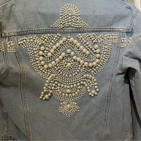 Pearl denim jacket (high quality) - Picture 3 of 3